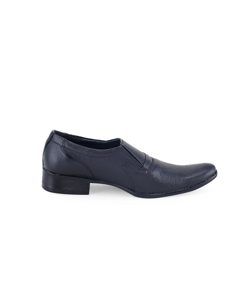 Men's leather black shoes 00889