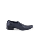 Men's leather black shoes 00889