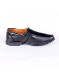 Men's leather black shoes  02067