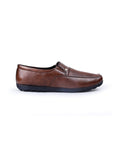 Men's leather brown shoes 02090