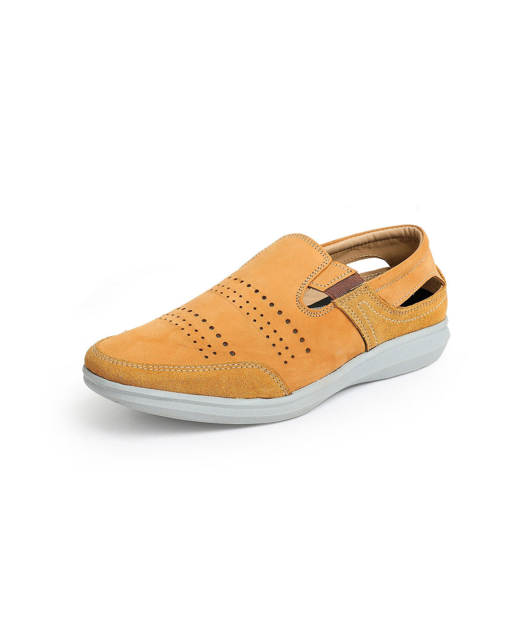 Men's Leather tan casual shoes 04654