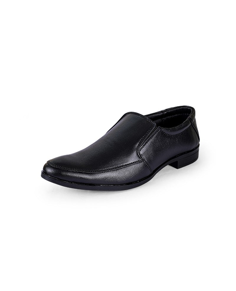 Men's Leather Black Shoes 09447