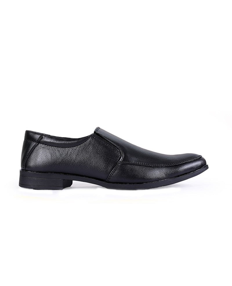 Men's Leather Black Shoes 09447