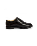 Men's leather oxford black shoes 05001