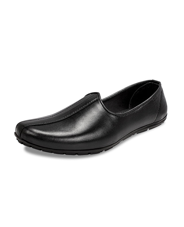 Men's leather black Shoes 106405