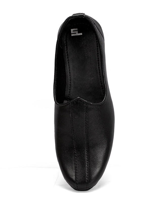 Men's leather black Shoes 106405