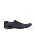 Men's leather black shoes 106417