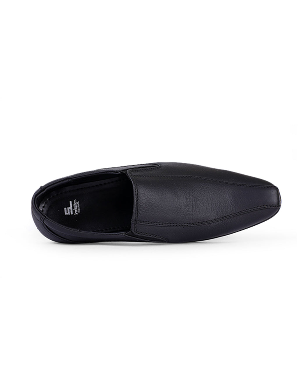 Men's leather black shoes 106417