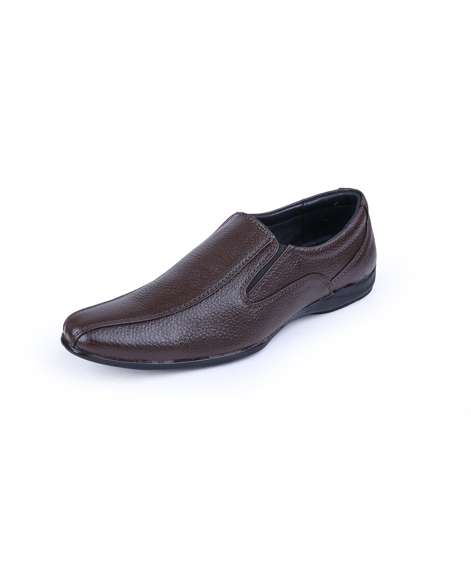 Men's leather brown shoe 106418