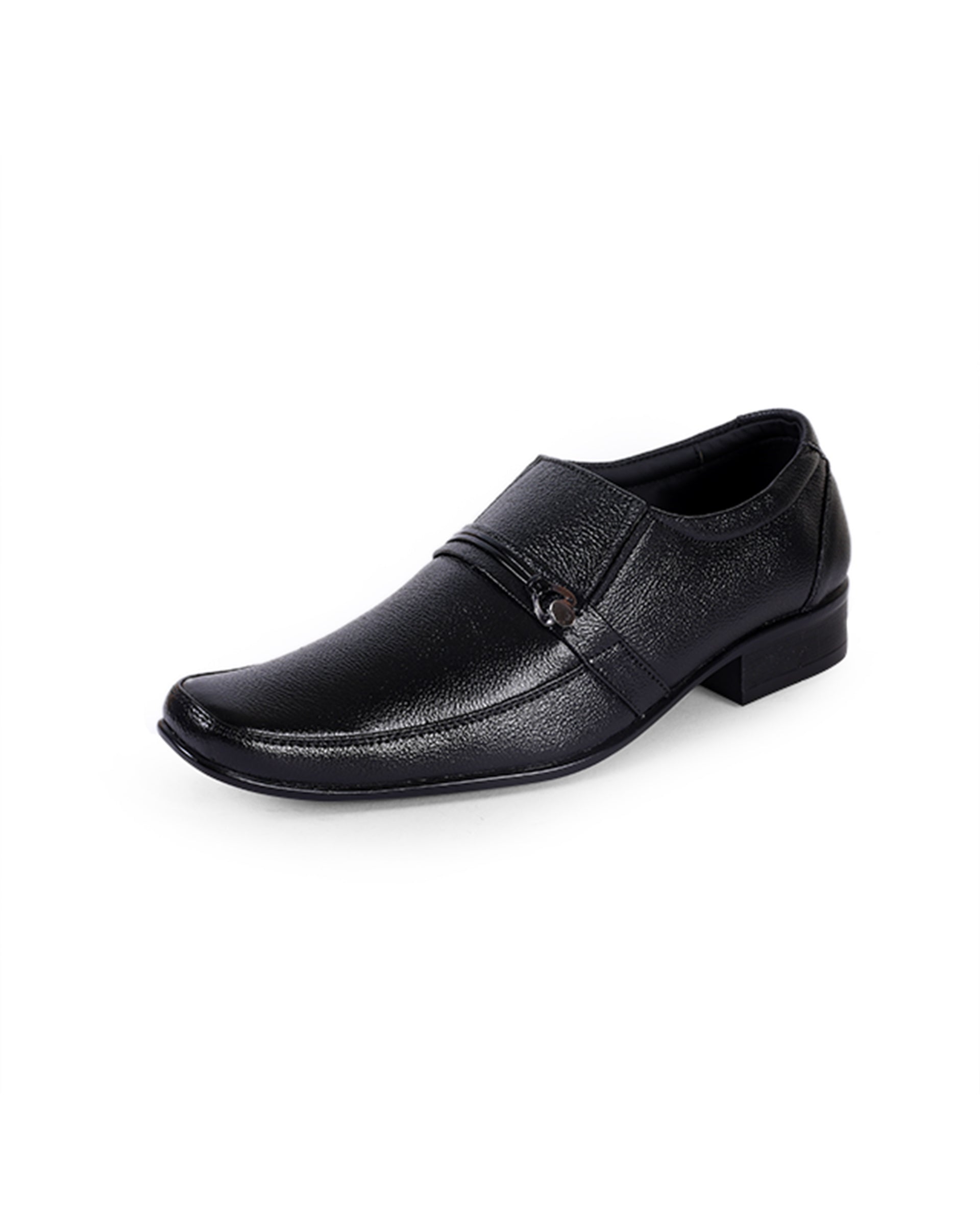 Men's leather black shoes 17911
