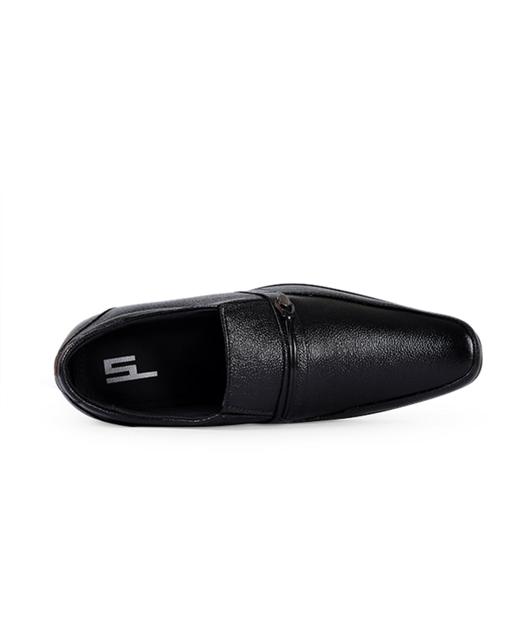 Men's leather black shoes 17911