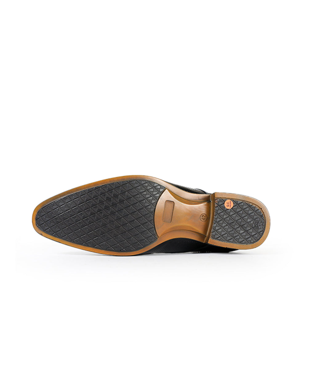 Men's patent leather black shoes 204711