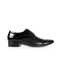Men's patent leather black shoes 204711