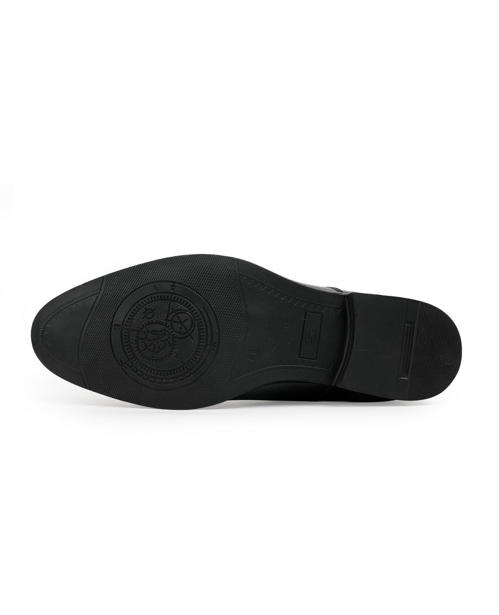 Men's leather oxford black shoes 205908