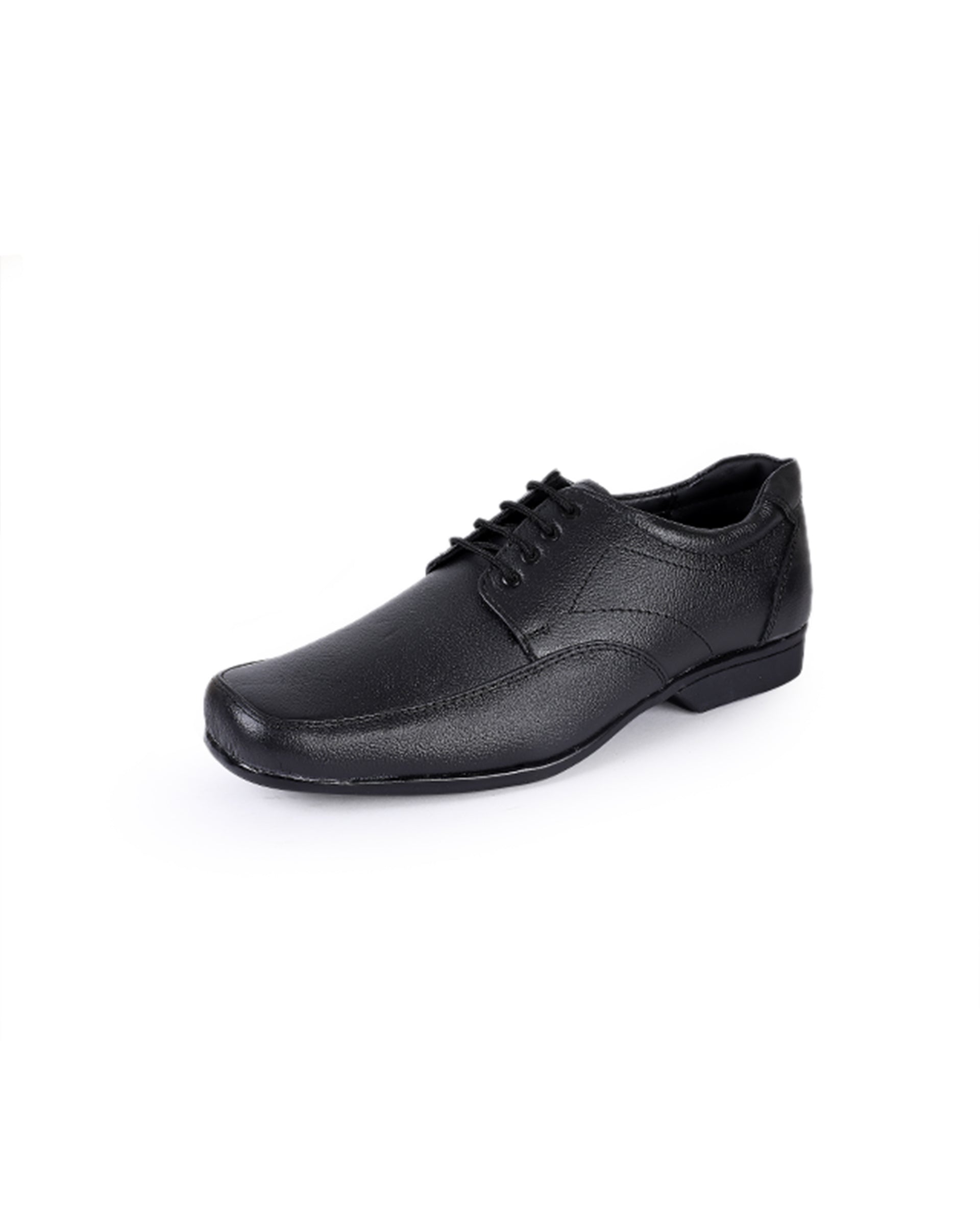 Men's leather black shoes  24380