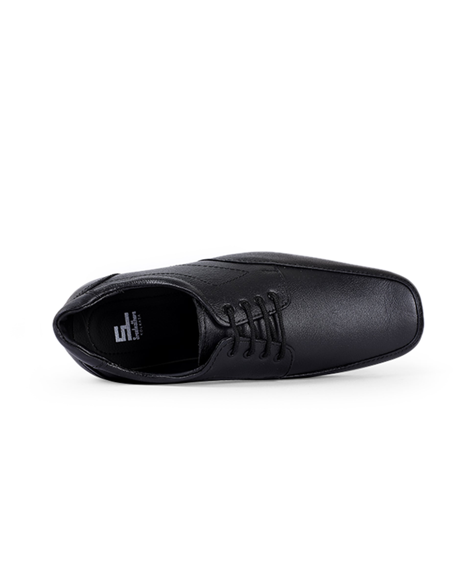 Men's leather black shoes  24380