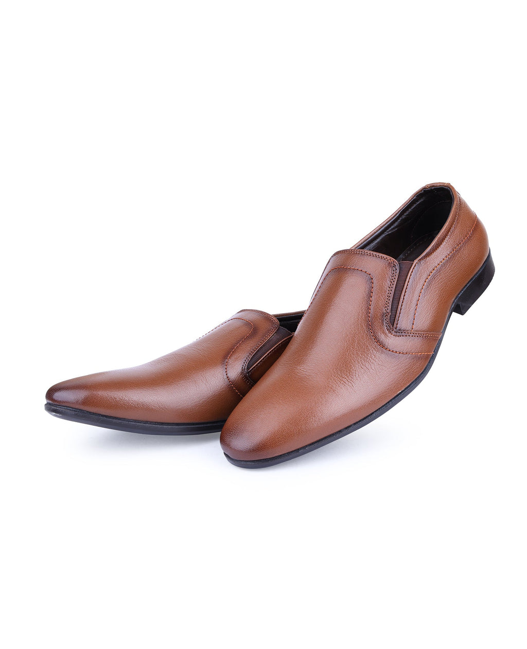 Men's leather tan shoes 24854