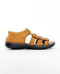 Men's leather tan sandals 117413