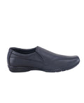 Men's leather black shoes 00813