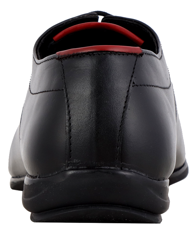 Men's leather black shoes 102801