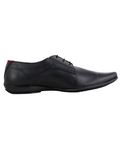 Men's leather black shoes 102801